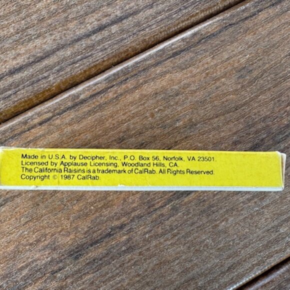 THE CALIFORNIA RAISINS CARD GAME VINTAGE 1987 - Picture 3 of 11